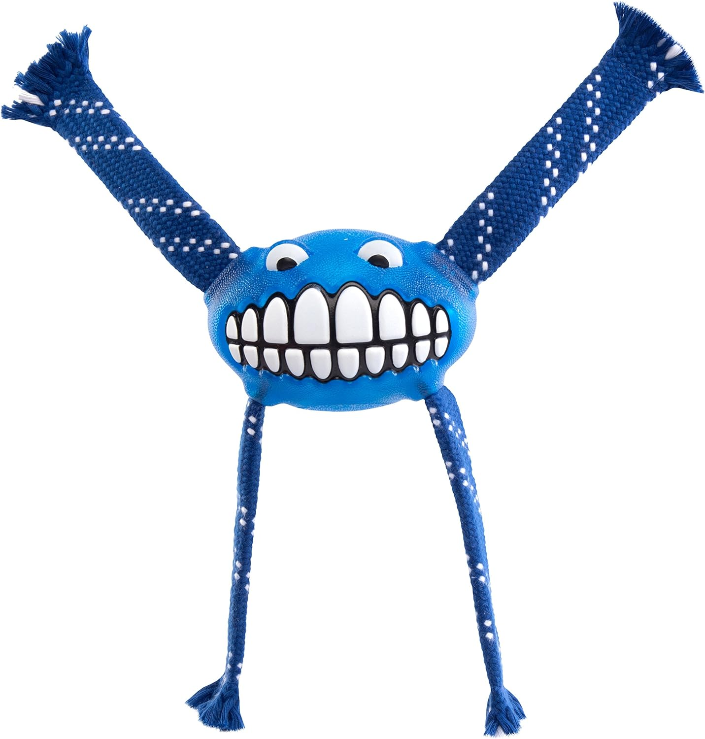 Rogz Flossy Grinz Throw and Fetch Dental Dog Toy Lime Medium