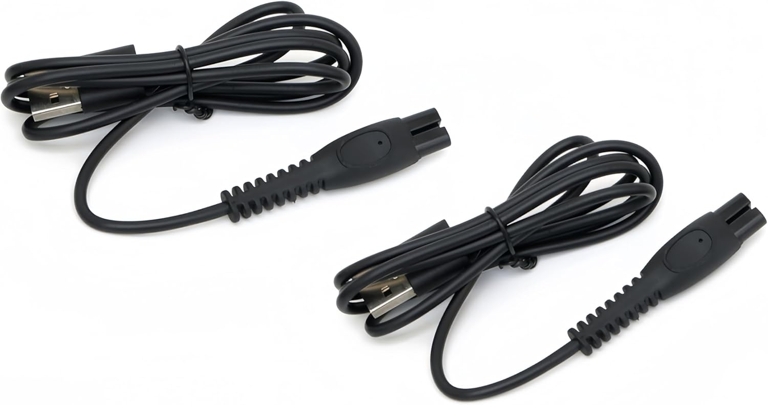 Qjin USB Charger Cable for Philips Sonicare Cordless Power Flosser 3000, 2 Pack image number 4