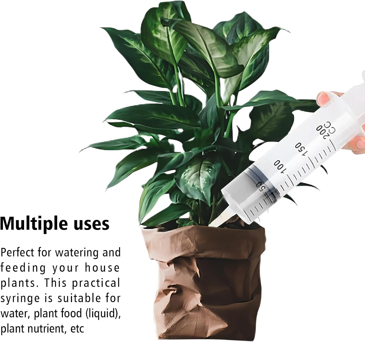 YOKONICO Large Syringe 500ML with Tubing Reusable Measuring Syringe Luer Lock Sterile and Individual Sealed, Measurement for Scientific Labs,Garden Liquid,Feed Pets,Oil Filtration image number 4