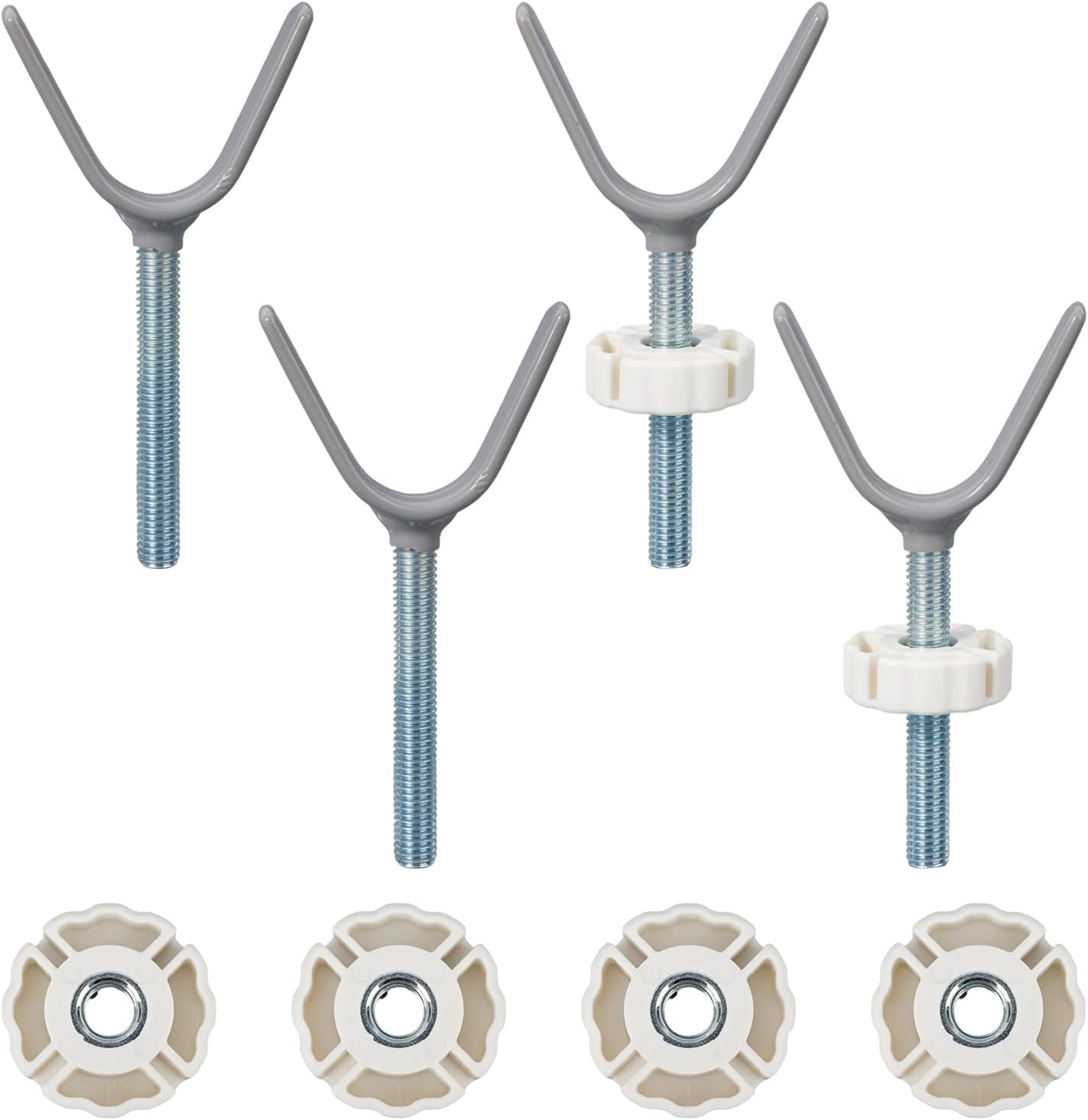 4Pcs Baby Gate Bannister Adapter, Universal Y Spindle Rods Stair Railing Adapters to Pressure Mount Pet & Child Proof Safety Gates Indoor Outdoor Use image number 1