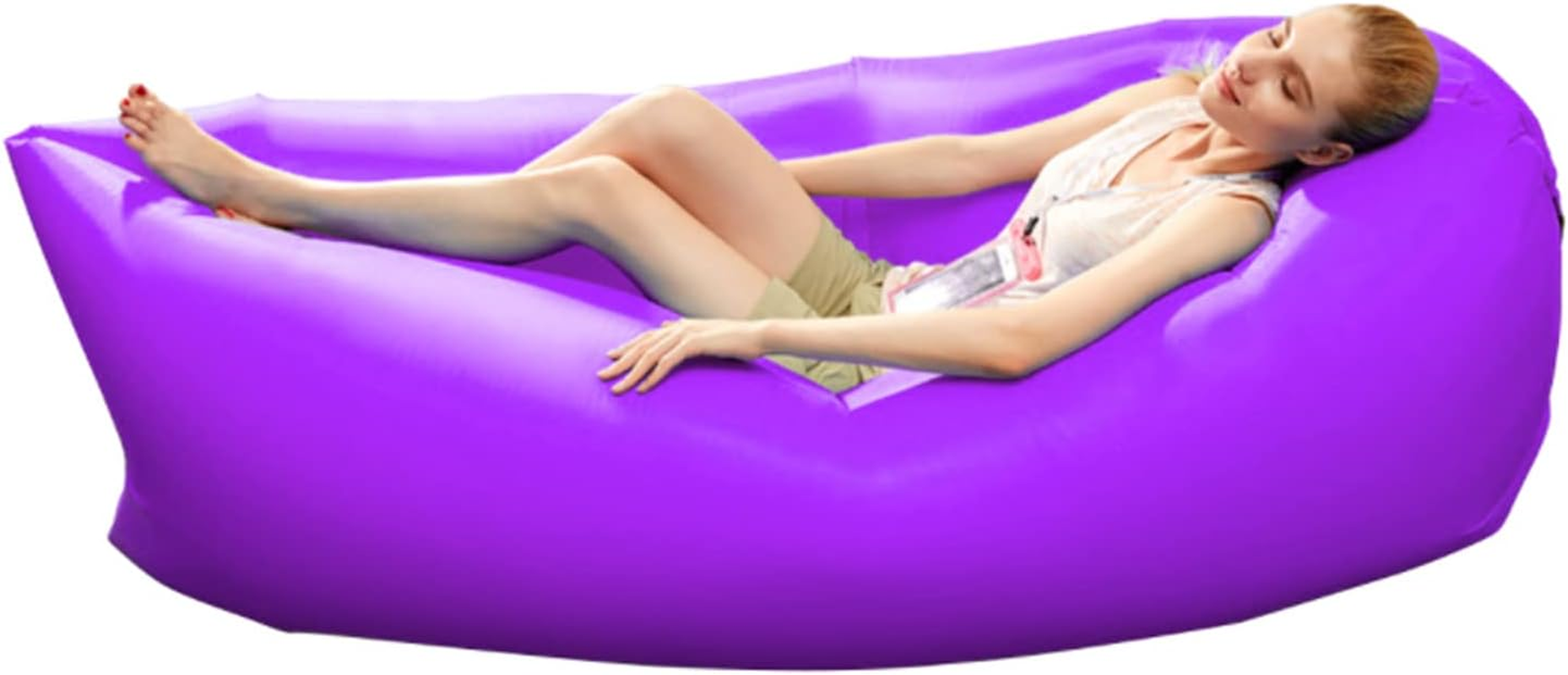Yotsuba Air Lounger, Fast Inflatable Air Sofa & Sleeping Bed, Portable Camping Accessory for Indoor & Outdoor