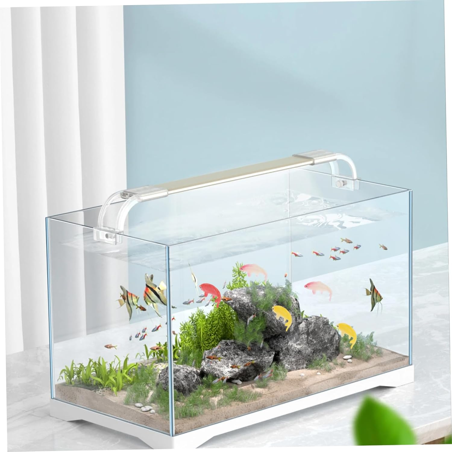 Kisangel 10Pcs Simulated Fancy Carp Fish Figures Aquarium Decor Set Miniature Realistic Fake Fish Ornaments for Tank Decoration Pet Supplies image number 2