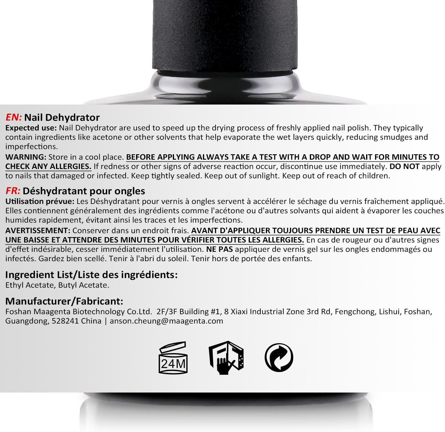 AIMEILI Dehydrator Nail Prep 10ML for Getting Rid of the Oil and Dry up the Whole Cuticle in the Nail Bed Area, Long-Lasting Professional Nail Dehydrator for Gel Nail Polish and Acrylic Powder image number 3