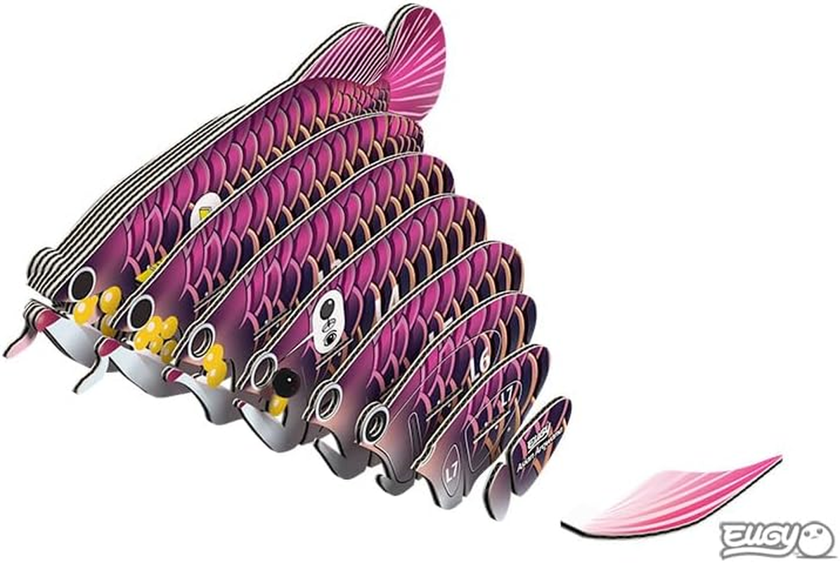 EUGY 118 Asian Arowana 3D Puzzle - 24 Piece Eco-Friendly Educational Toy Puzzle for Boys, Girls & Kids Ages 6+ image number 2