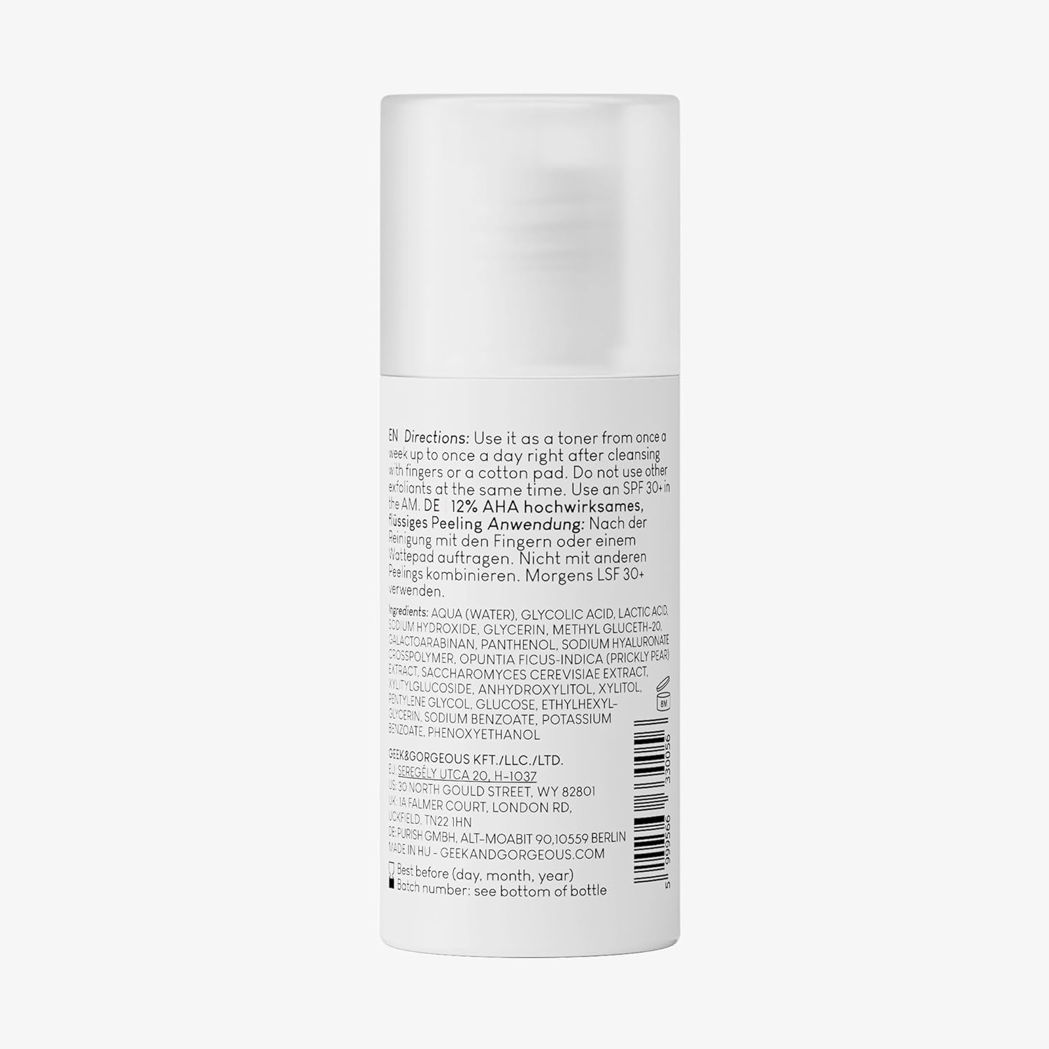 Smooth Out Geek & Gorgeous Exfoliant - 10% Glycolic Acid + 2% Lactic Acid (30 Ml) image number 2