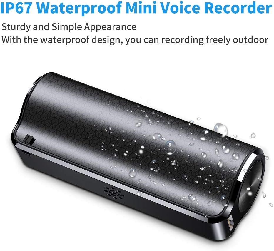 32GB Digital Voice Recorder, Magnetic Mini Voice Activated Recorder, 15Days Long Battery Life, Suitable for HD Recording Meetings Interviews Classes Lectures image number 1