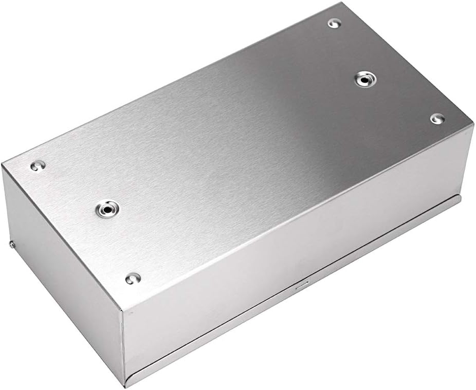 Sumnacon Rectangular Tissue Box Cover - Stylish Stainless Steel Paper Facial Cover, Modern Metal Tissue Box Holder for Bedroom/Bathroom/Vanity/Countertop/Dresser/Night Stand/Office/Car, Brushed Nickel image number 6