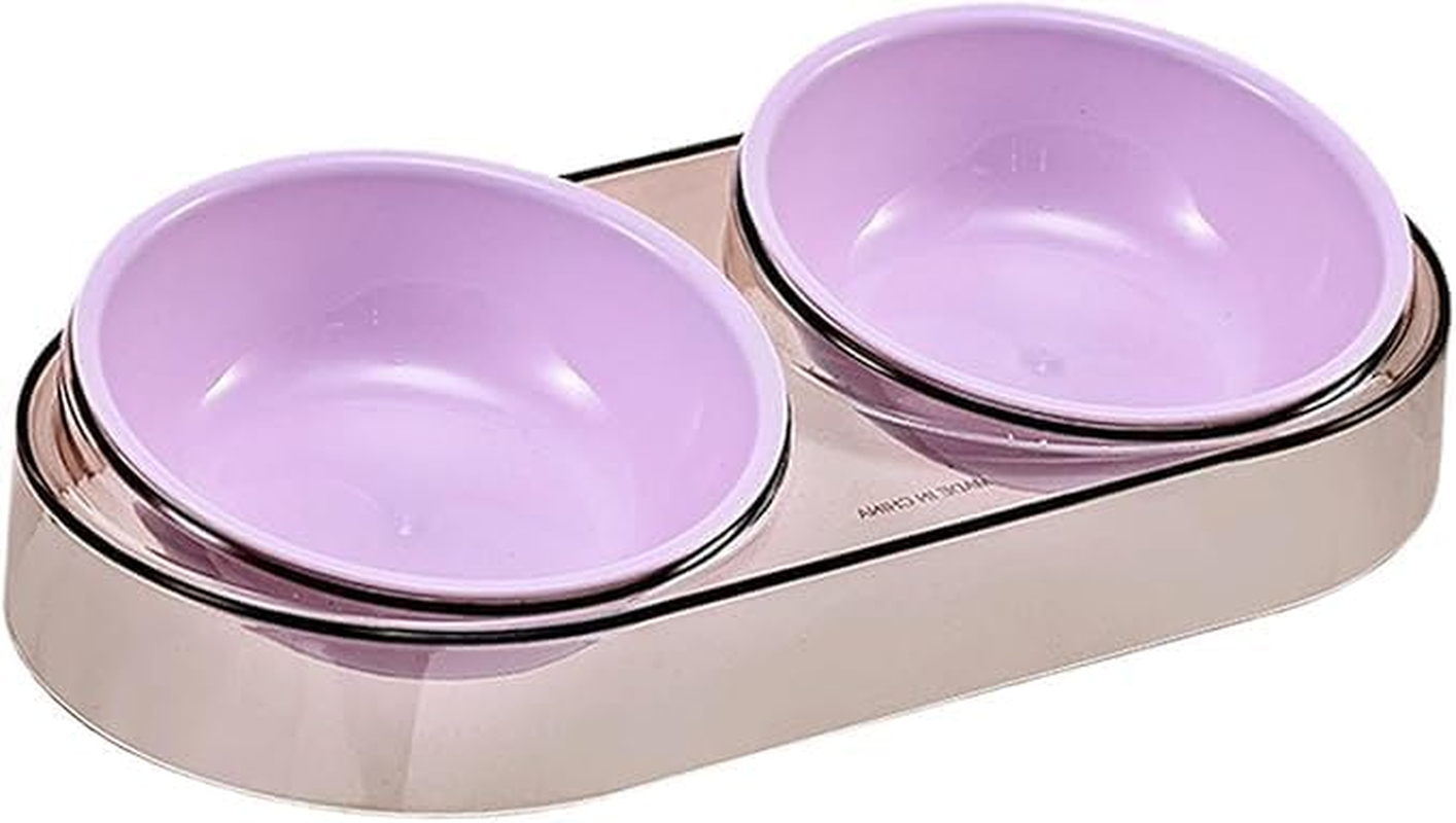 THJOPOKEEL Elevated Dog Cat Bowls, Food Feeder Stand, Double Dog Feeding Bowl Set, Dog Food Bowls for Small Dogs Cats Pets Puppy, Dishwasher Safe