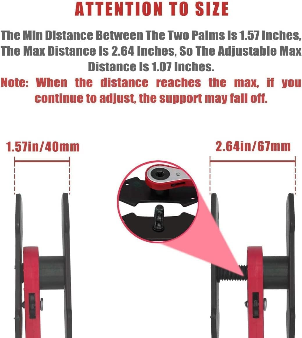 Brake Tools, Brake Caliper Tool, 360&deg; Adjustable Car Ratcheting Brake Caliper Compression Tool, Caliper Piston Compressor Tool, Brake Piston Compression Tool, Red image number 4