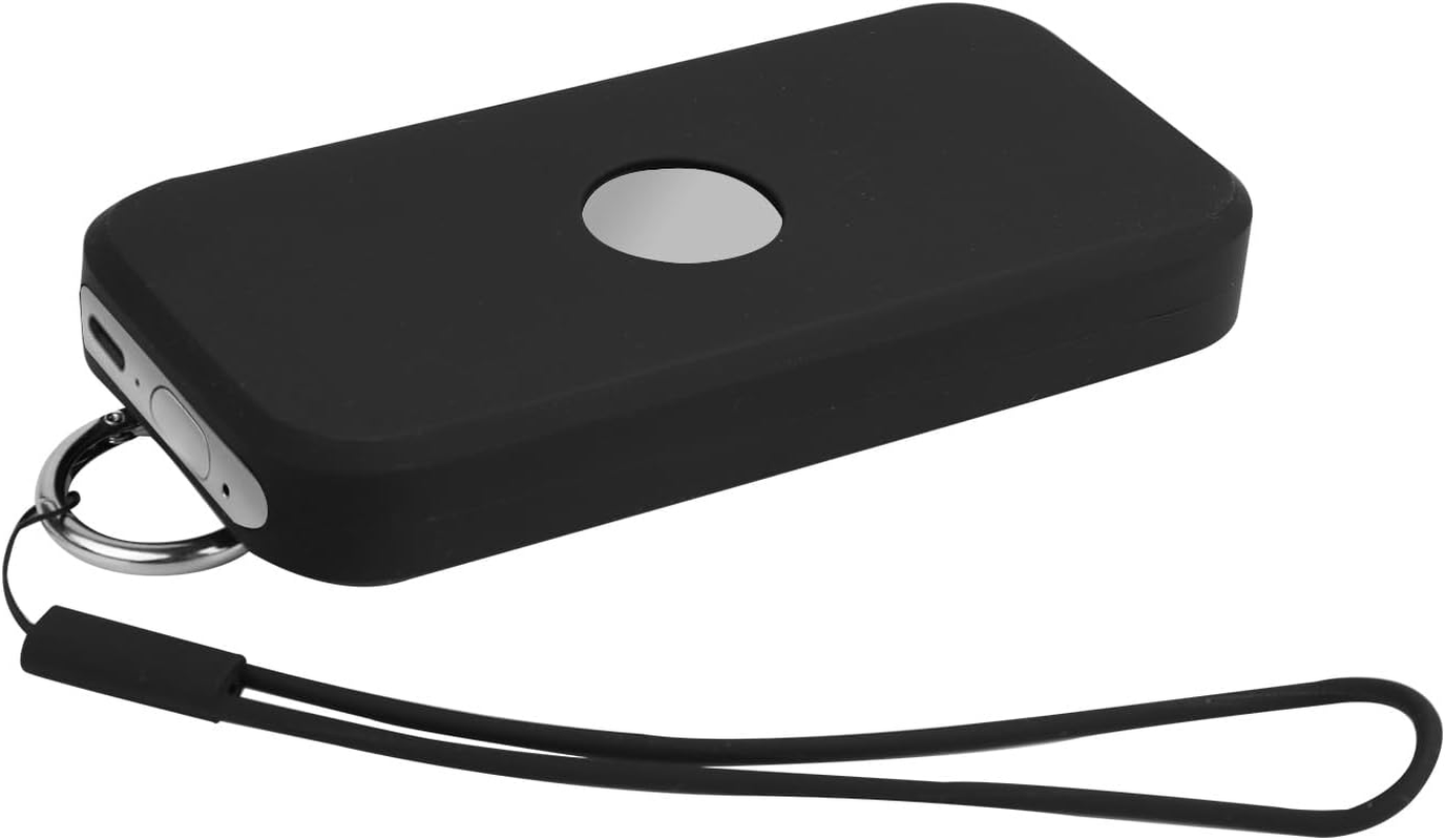 NQEUEPN Battery Case for Apple Vision Pro, Soft Battery Bag with Ring and Strap Protective Battery Holder Silicone Battery Carrying Case Portable Accessories for Vision Pro Battery(Black) image number 3