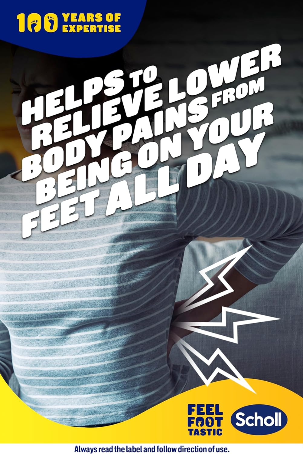 Scholl In-Balance Lower Back Orthotic Insole, Medium Size, 7 - 85 image number 5