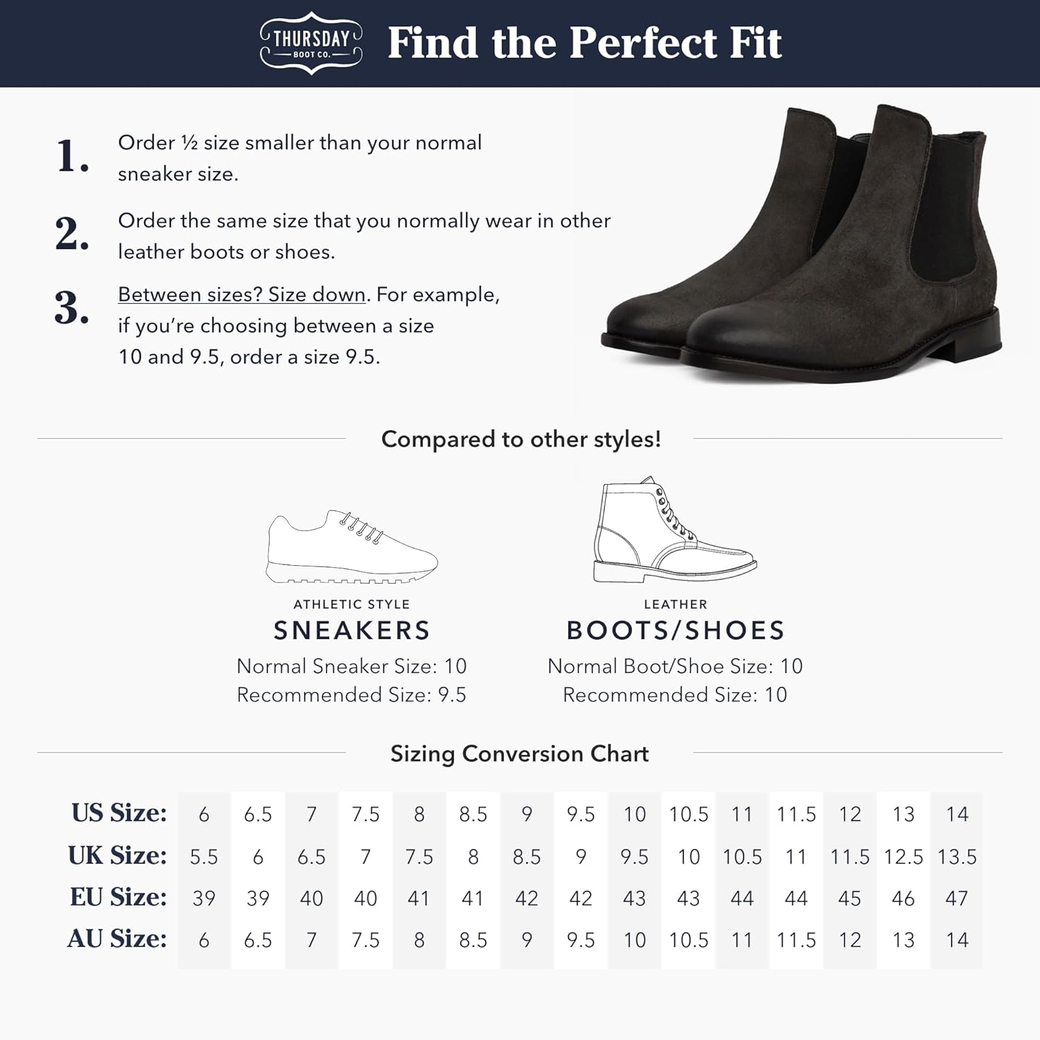 Thursday Boot Company Men'S Cavalier Chelsea Dress Boot, Shadow Grey, 8.5 image number 6