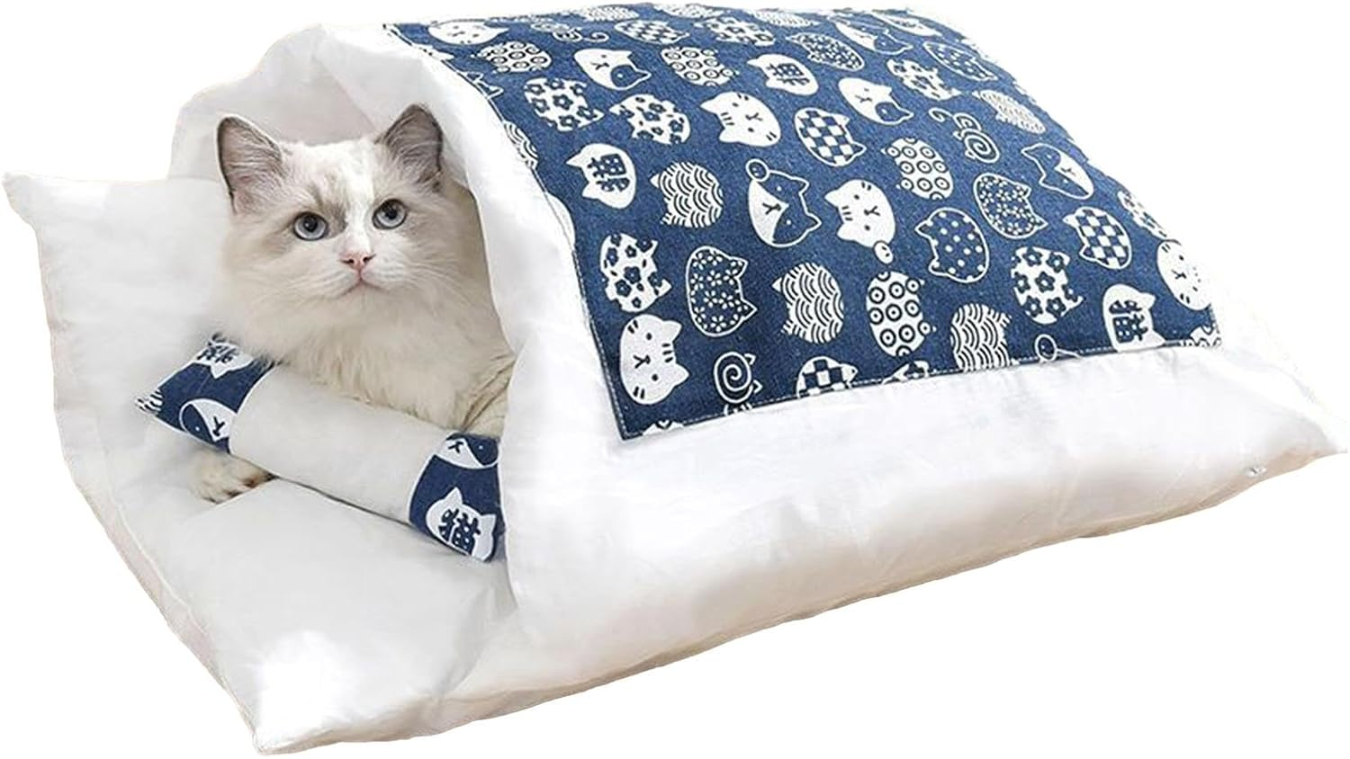 Cat Bed - Pet Bed | Cat Sleeping Bag | No Deformation Pet Bed, Detachable & Washable Sleep Zone Cuddle Cave, Cozy and Comfortable Cat Sleeping Bag, Cuddle Cave for Indoor Puppy & Kitten image number 6