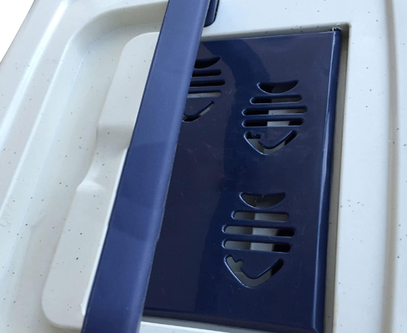 Front Open Portable Hooded Cat Toilet Litter Box Tray House with Handle & Scoop image number 6