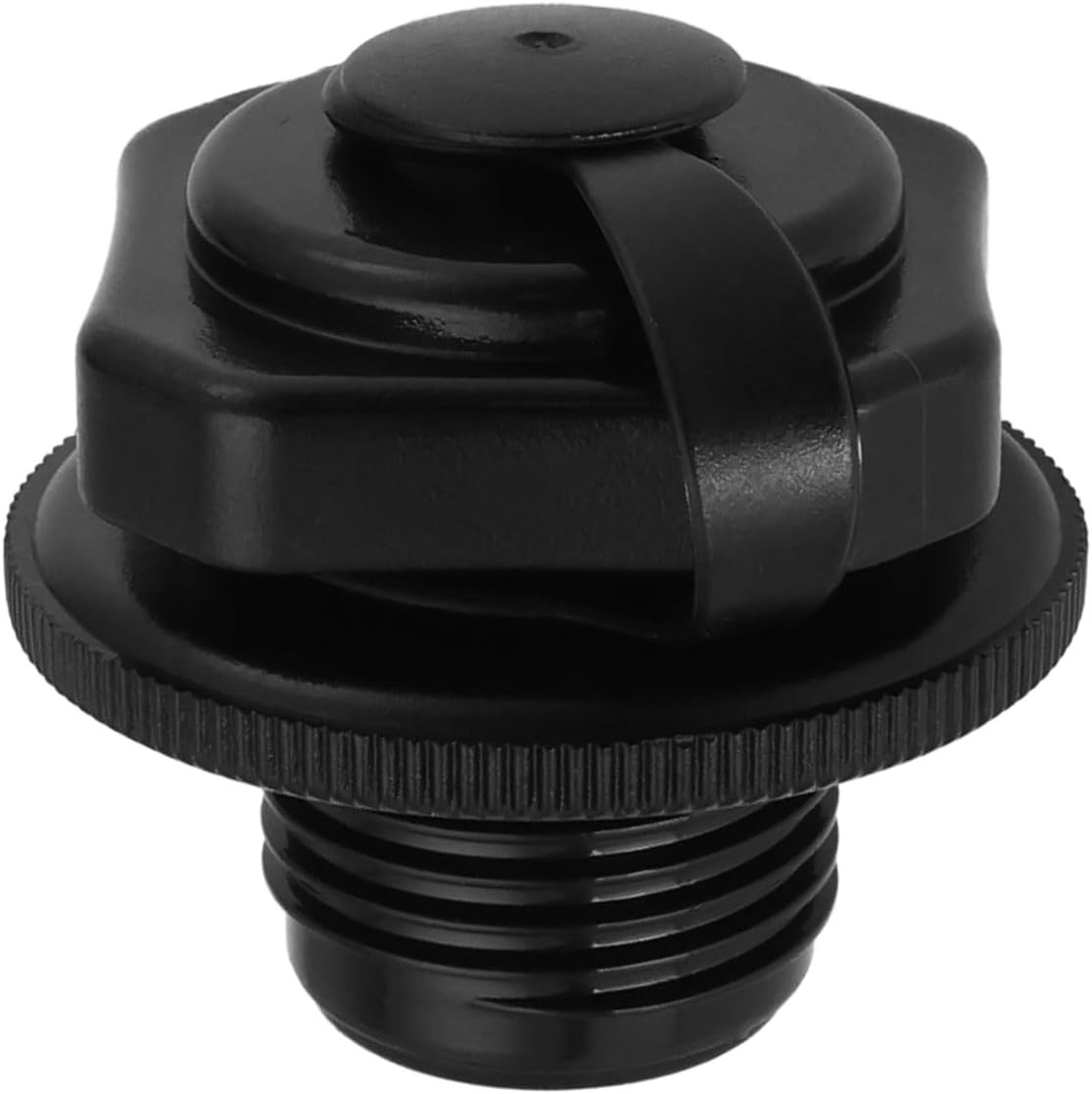 YINETTECH 1Pc Inflatable Bathtub Replacement Valve Cover Diameter 23.5Mm Compatible with Bestway Compatible with Lay-Z-Spa Replacement Part F4C009B Black Plastic image number 3