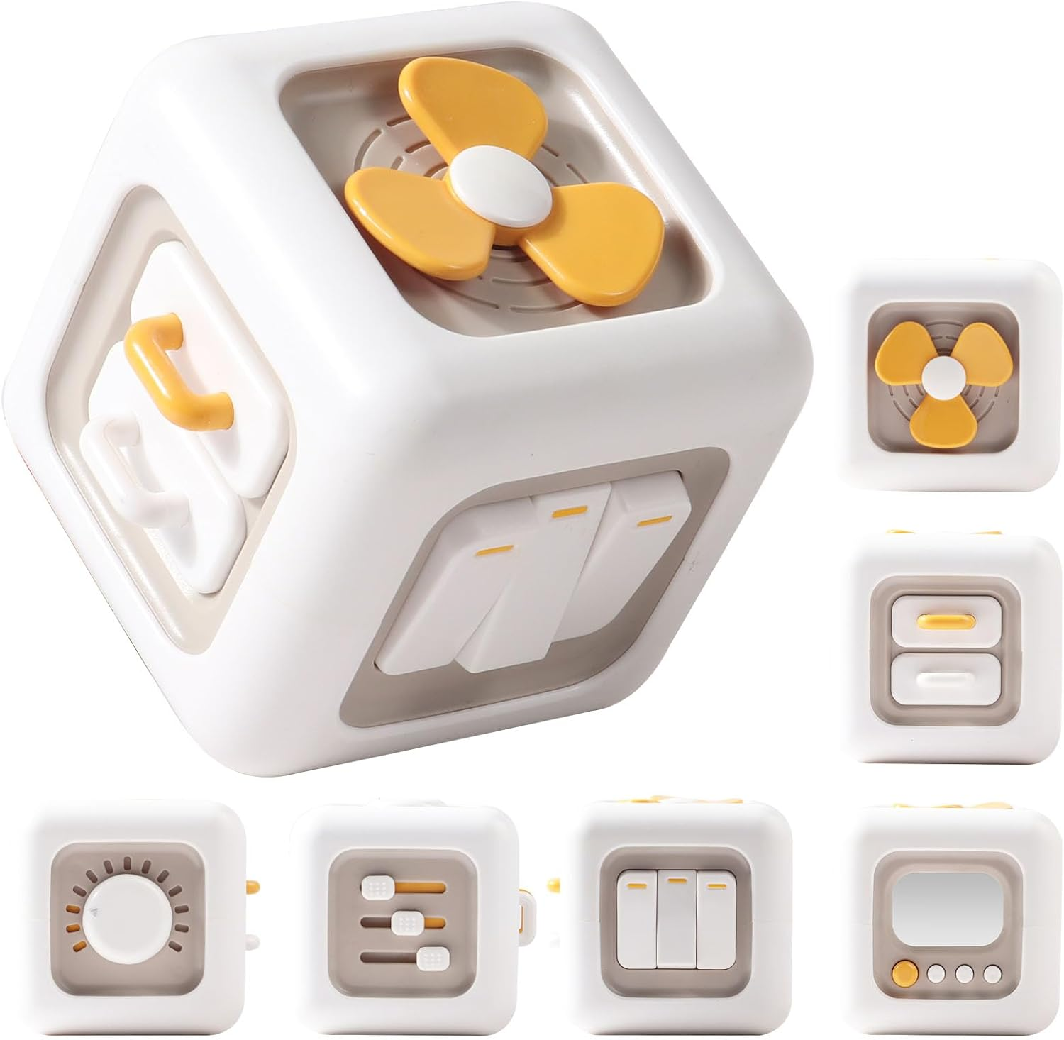 Busy Cube Toys, Tatulan Montessori Toys for 1+ Year Old, Travel Sensory Toys Activity Cube for Toddlers, Learning Fine Motor Skills, Birthday Gift Suitable for Boys Girls image number 3