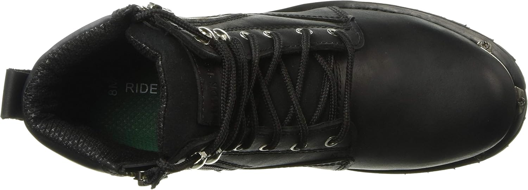 Ad Tec Men'S Double Side Zipper, Reflective Riding Boot Full Grain Black Leather image number 1