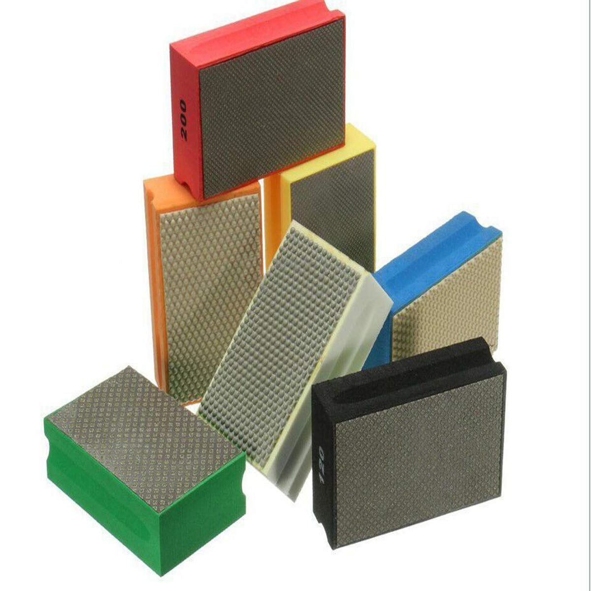 Diamond Hand Sanding Block Diamond Polishing Grinding Block for Stone Glass Tile Concrete Granite Marble-3000 Grit image number 2