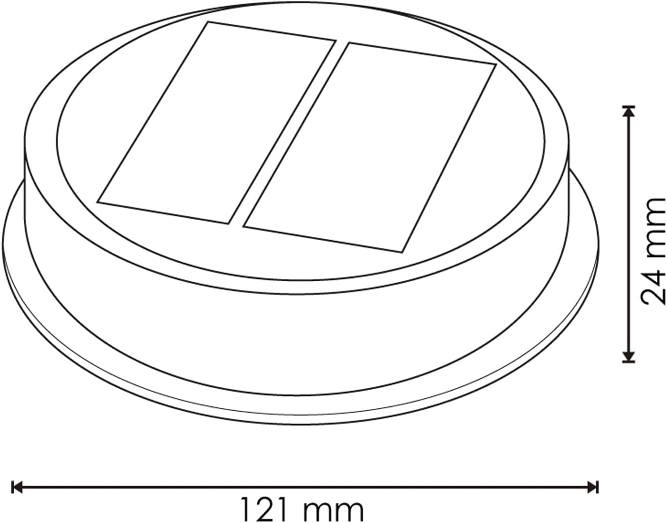 M Ledme LM7304 LED Solar Light with Spike Twilight Sensor Waterproof Warm Temperature Ideal for Gardens image number 5