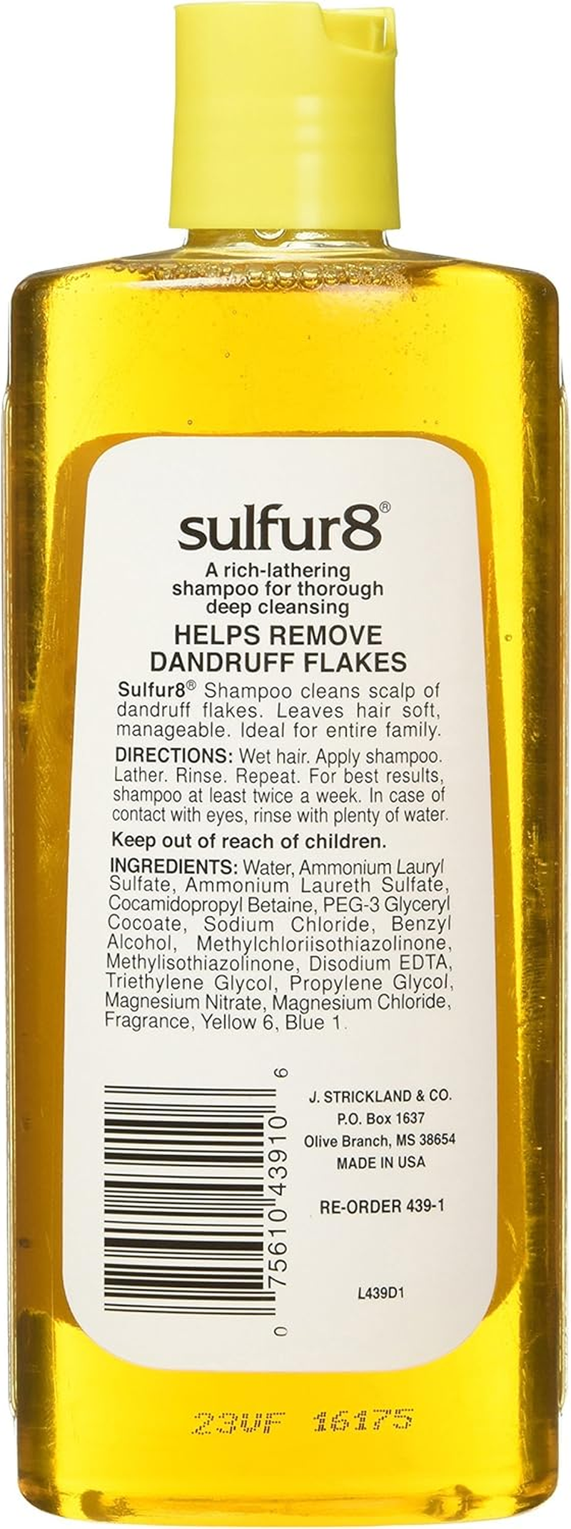 Sulfur 8 Deep Cleaning Shampoo for Dandruff, 7.5 Ounce image number 3
