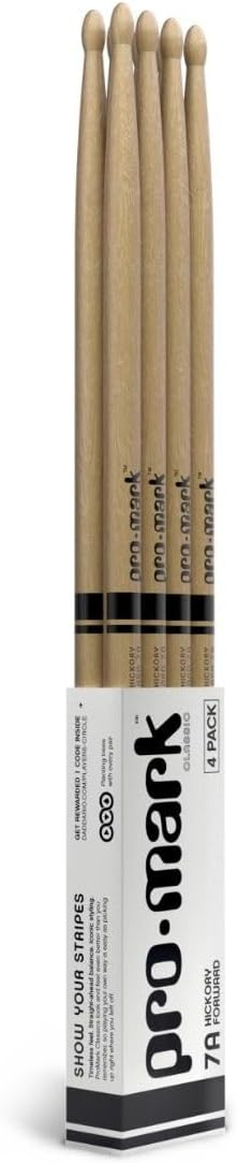 Promark TXR5AW American Hickory Natural Wood Tip, Single Pair, Unlacquered image number 6