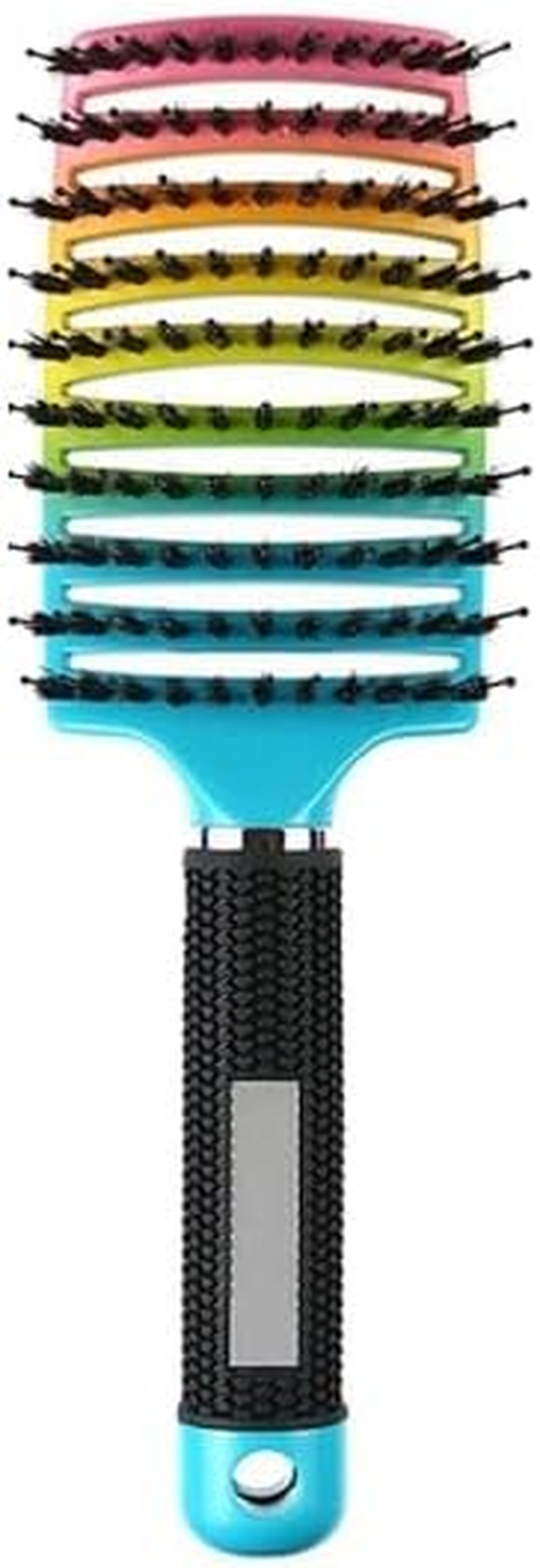Hairbrush, Magical Brush Detangler, Detangler Bristle Nylon Hairbrush, Curved and Vented Detangling Hair Brush (Color : Gradient) image number 1