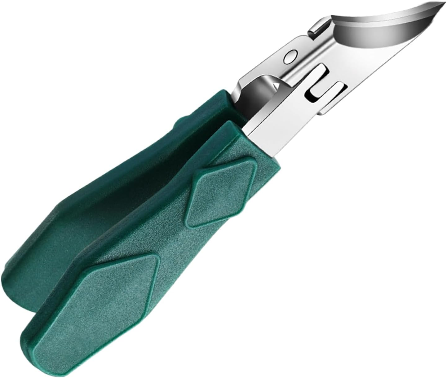 Gihioue Slanted Nail Clippers | Heavy Duty Slanted Anti-Splash Nail Trimmer | Beauty and Health Supplies for Kids Travel Salon Seniors Adults Men Household Women