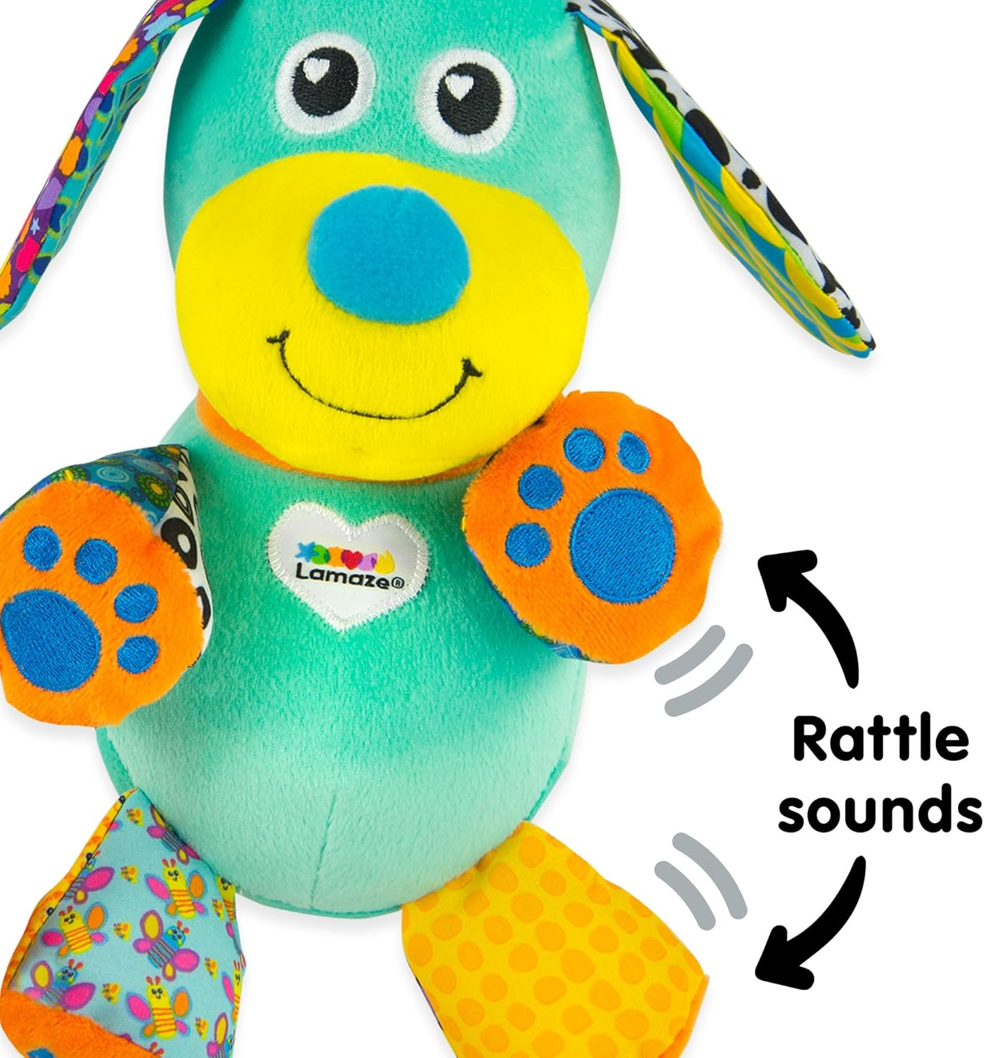 Lamaze Clip & Go Newborn Pram, Stroller High Chair Toy - Pupsqueak&trade; image number 1