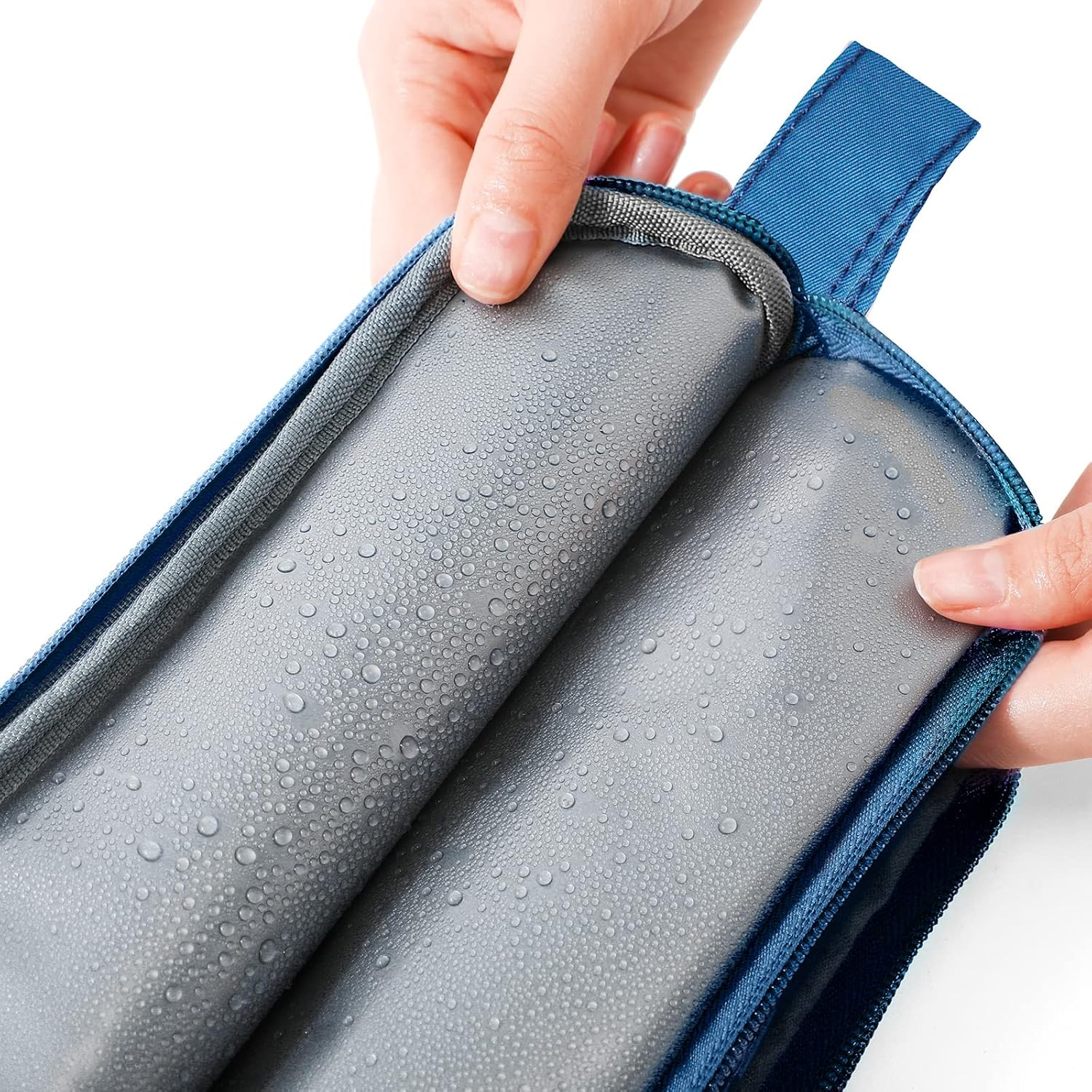 Hapycat Kids Toiletry Bag for Girls and Boys, Shark Blue - Space Blue image number 6