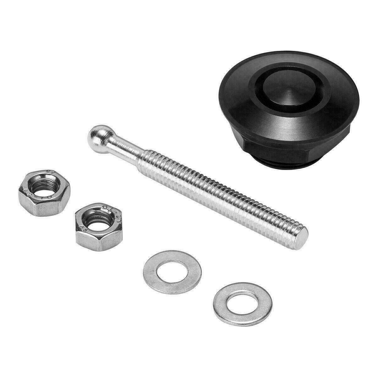 Woopeey 8 Pcs 1.25 Inch Universal Aluminum Vehicle Hood Pins-Quick Release Lock Latch Bumper, License Plate Lock Clip, Push Button Bonnet image number 4