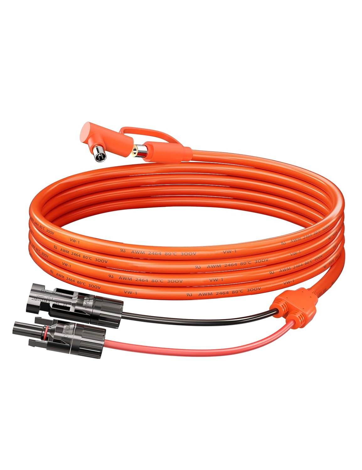 2M Solar Connector to DC 8Mm Adapter Cable, 12AWG+14AWG Solar Cable with DC8020/7909 Compatible with Jackery Explorer 160 240 500 1000, GZ Yeti Portable Power Station, Solar Generator, Solar Panel image number 2