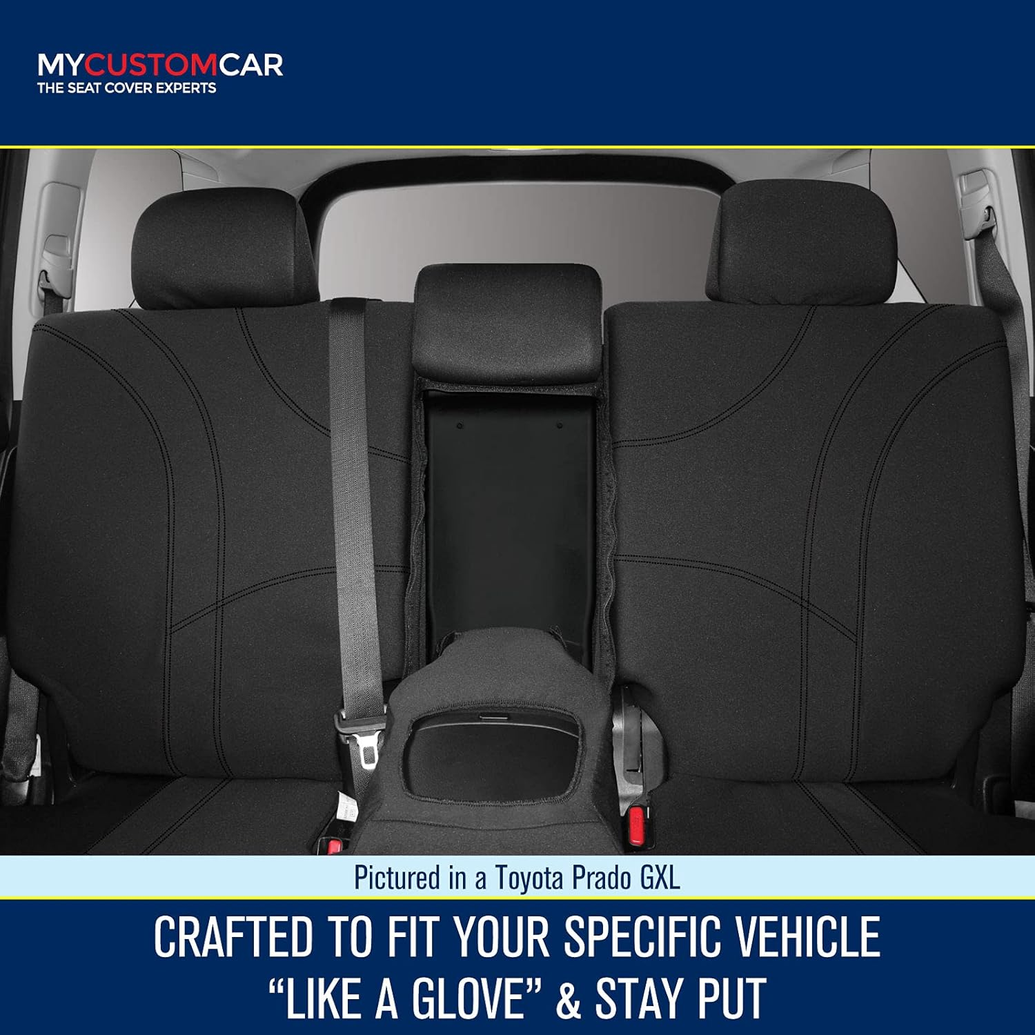 For Mitsubishi Pajero Sport QF QG 2019-On Neoprene Rear (Row 3) Seat Cover Waterproof image number 4