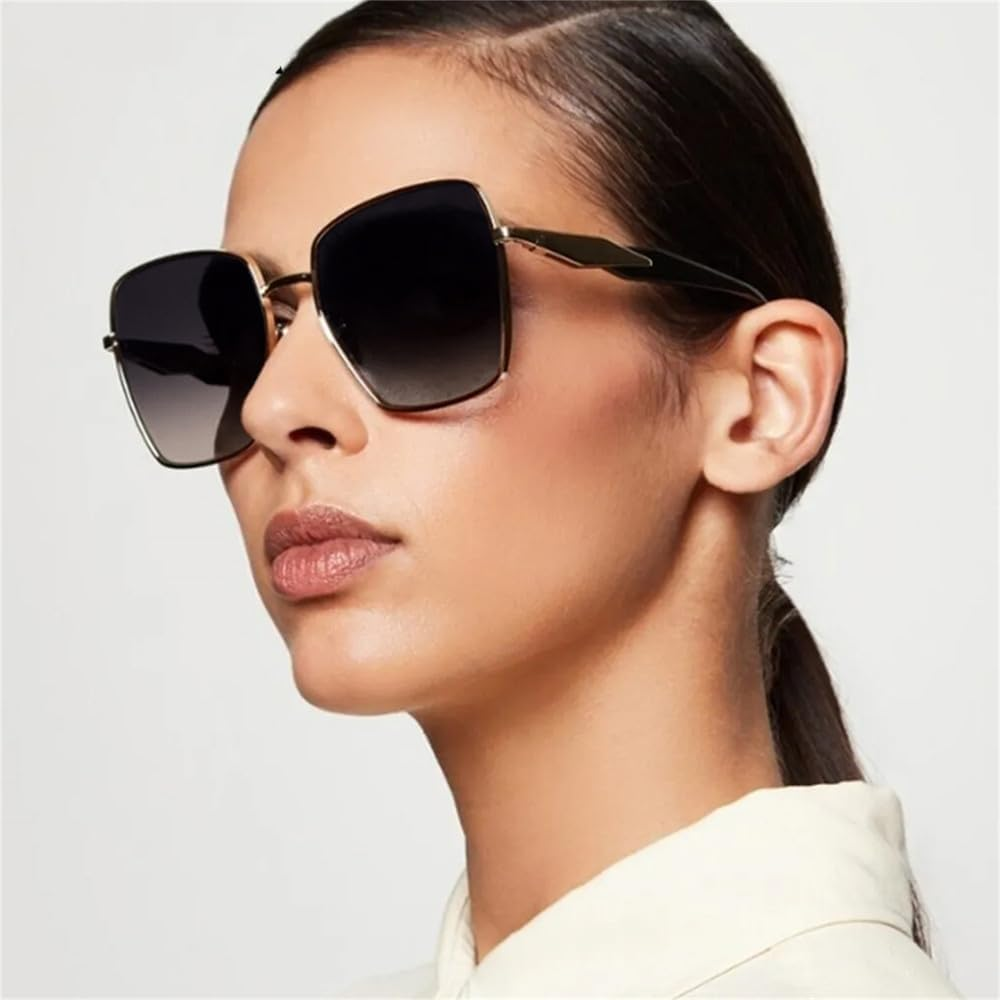 UV400 Protection Sunglasses for Men & Women | Oversized Big Frame Colorful Lens | for Driving & Outdoor Sports image number 2