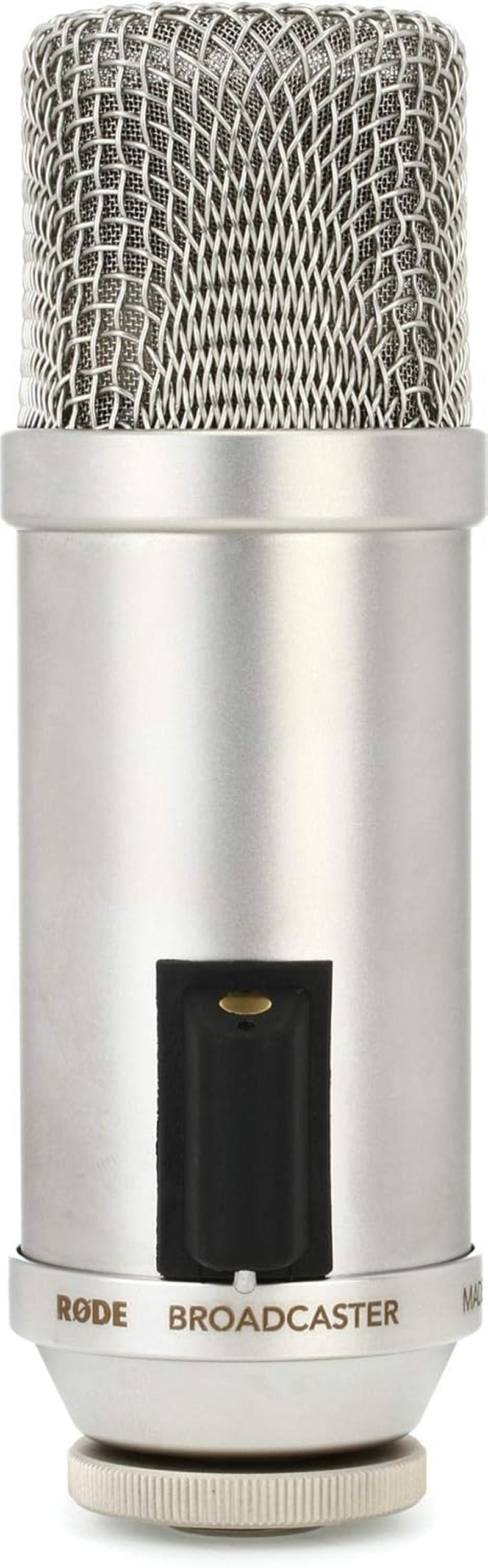 Rode Broadcaster Large-Diaphragm Condenser Microphone, Silver