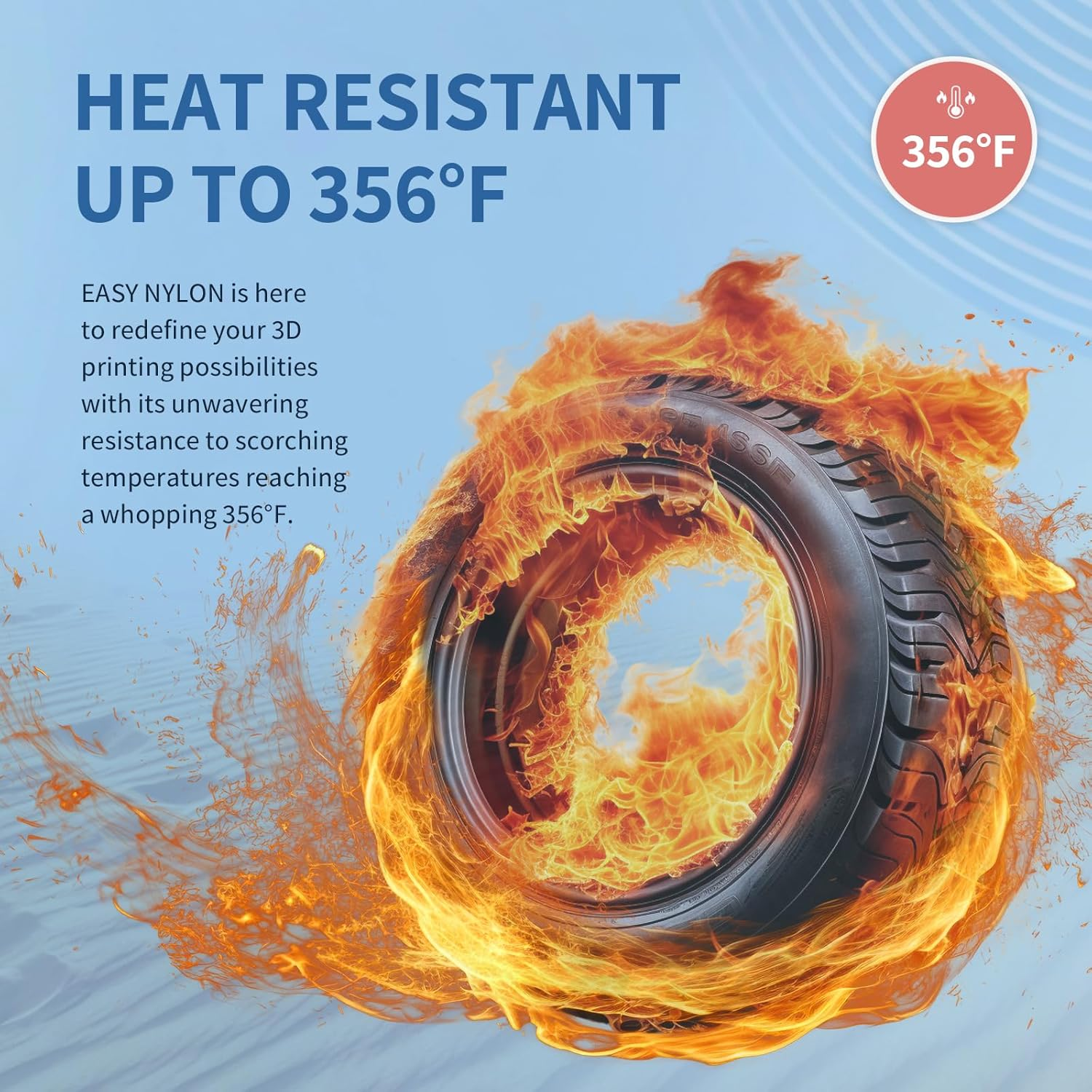 OVERTURE Nylon Filament 1.75Mm 3D Printer Filament, Polyamide (PA) 1Kg Spool (2.2Lbs), Dimensional Accuracy +/- 0.03 Mm, Fit Most FDM Printer (Gray) image number 5