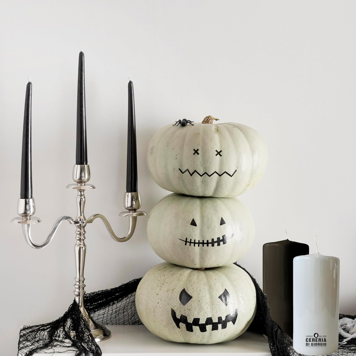 Candle Diameter 7 Cm Height 15 Cm Black image number 1