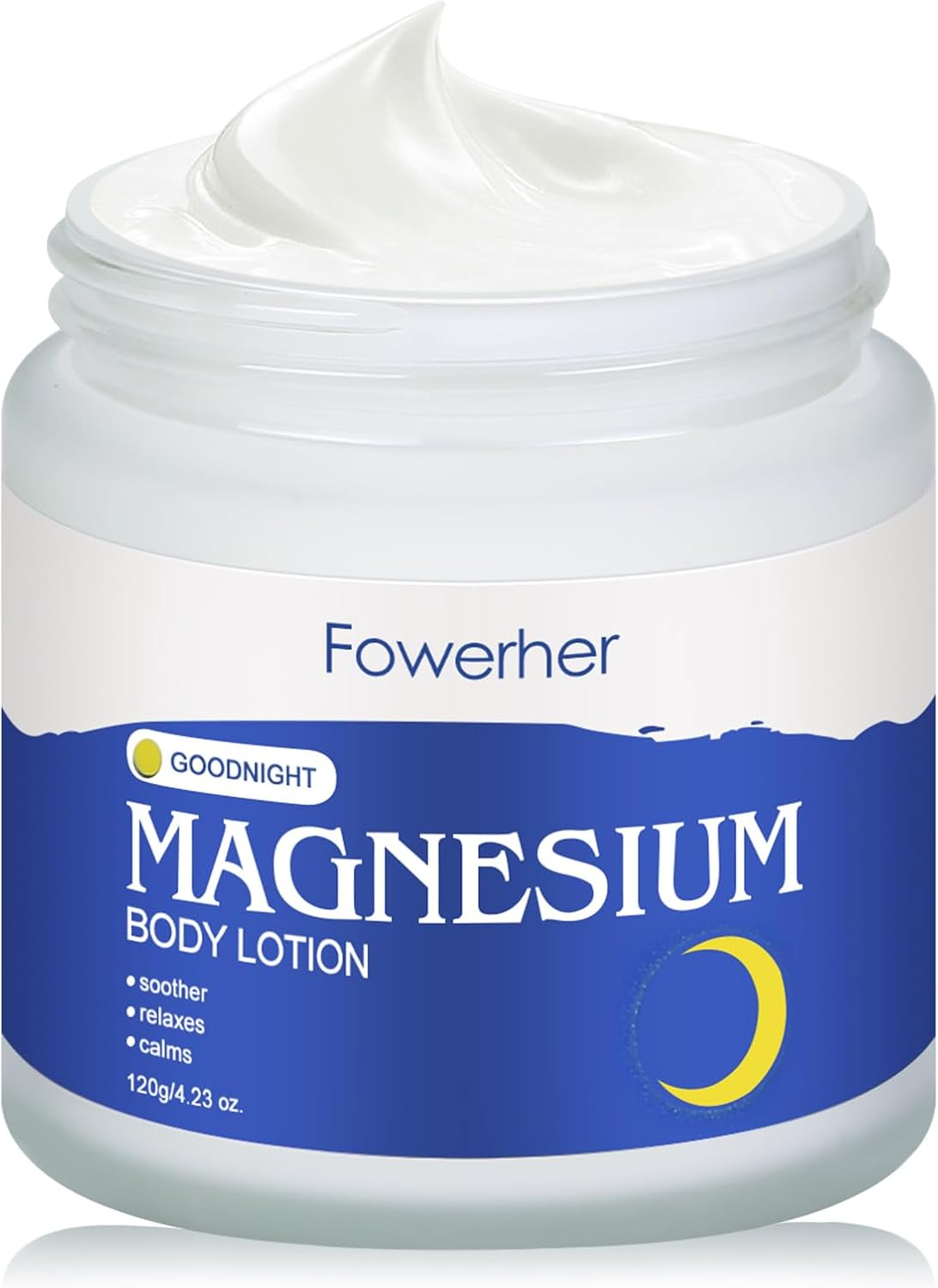 Magnesium Cream 120G &ndash; Promotes Relaxation & Sleep, Body Cream Enriched with Olive Extract & Shea Butter to Soothe Feet, Legs & Body image number 1