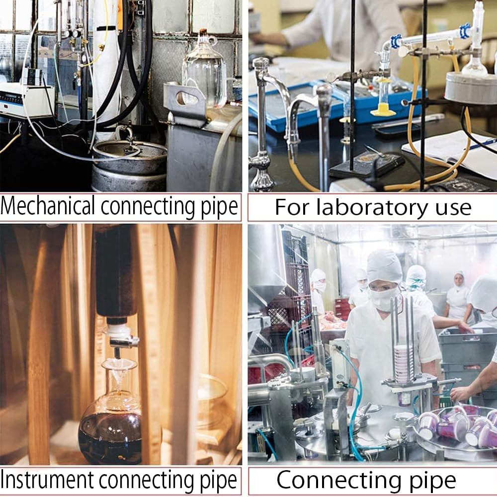 Silicone Tubing 8Mm ID X 10Mm OD Food Grade High-Temperature Pure Silicone Hose Tube Clear Pipe for Home Brewing Air and Liquid Transfer (Length 2 Meter) image number 1