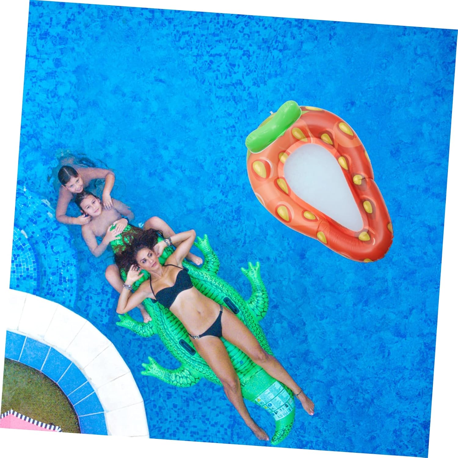 Family Lounger Pool Float Inflatable Water Recliner PVC Material Pool Toys for Adults image number 1