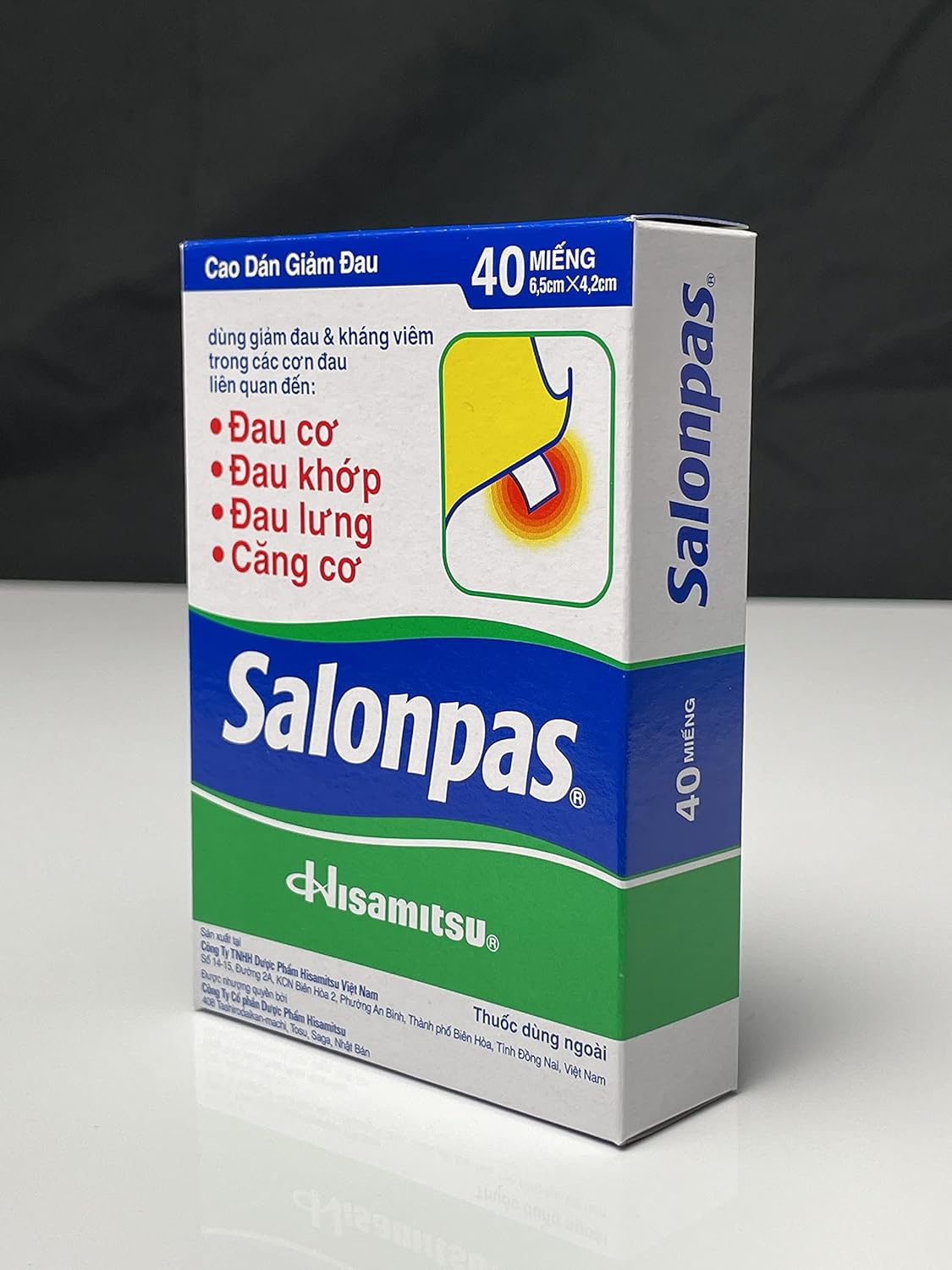Salonpas Heat Patch 40 Patches Herbal Menthol Self Adhesive Medical Plaster Pain Relief Patch for Sore Muscles image number 4