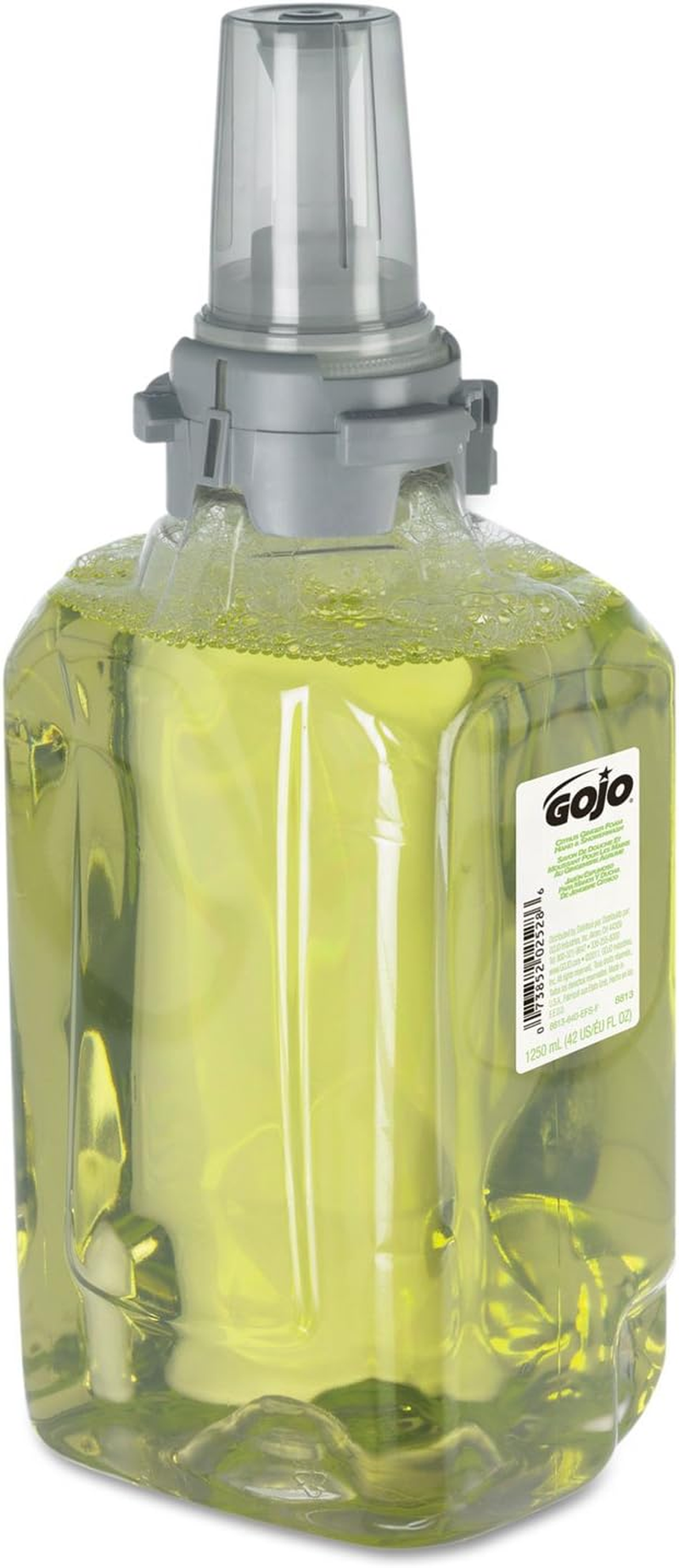 GOJO 8813-03 Citrus Ginger Foam Hand and Showerwash Citrus and Ginger Fragrance 1250Ml Refill Light Green (Case of 3) 1250 Ml image number 2