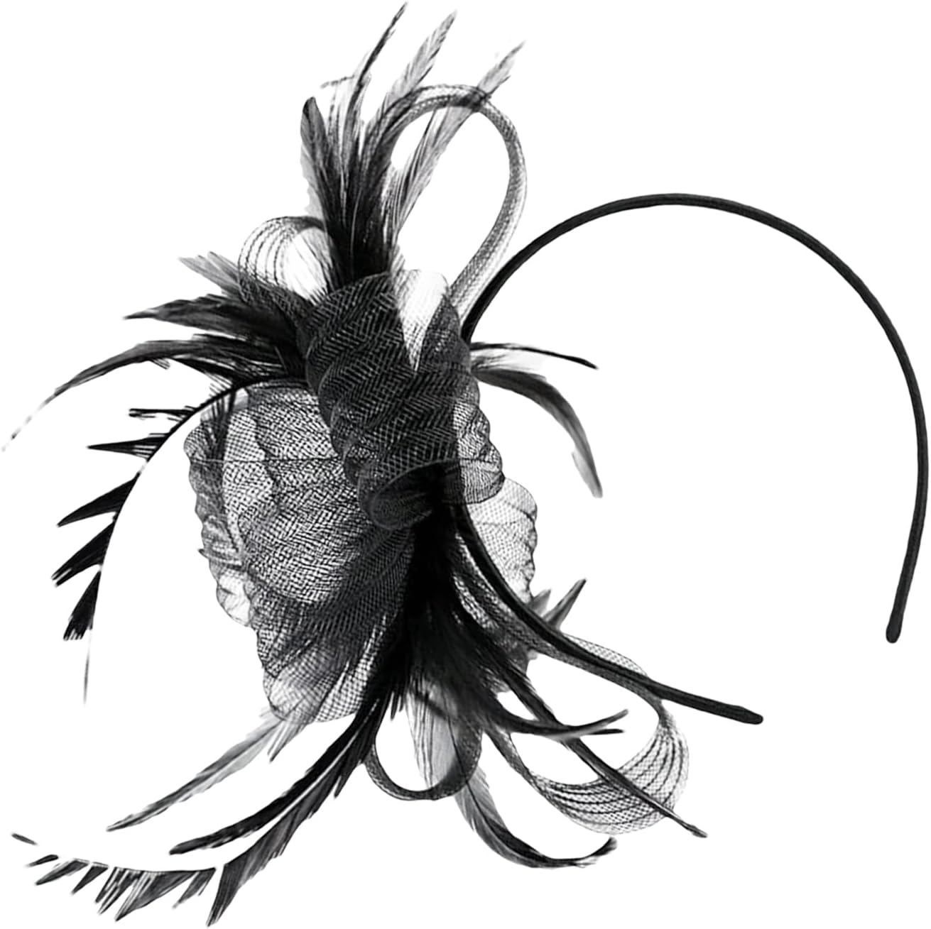 Hat Headband | Fascinator Headwear,Small Hat Mesh Headpieces Hair Accessories for Daily Use Girls Women Outdoor Festival Costume Gathering Social Events Weddings Home