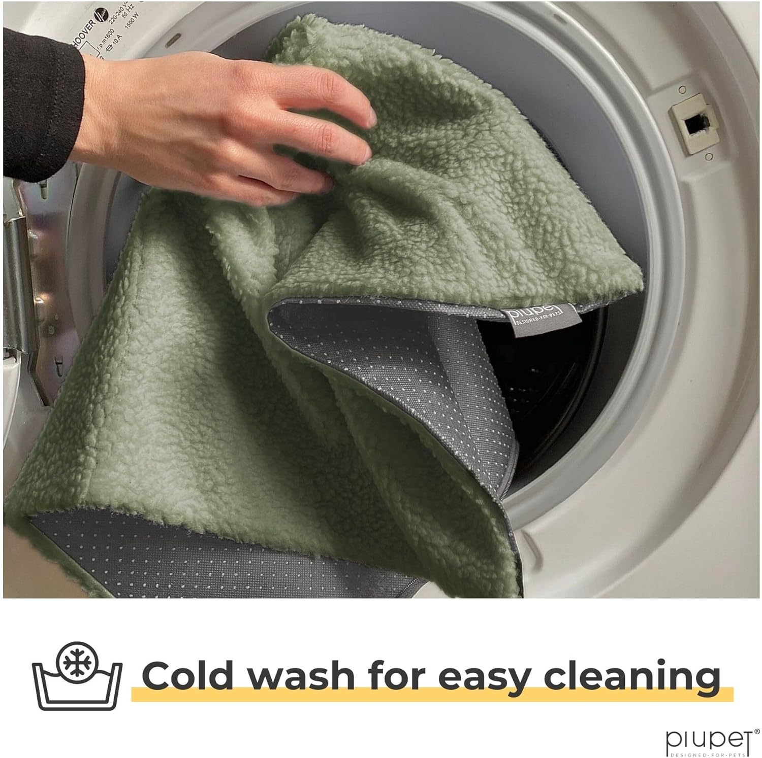 Piupet&reg; Self-Heating Blanket for Cats and Dogs, Size: 90 X 60 Cm, Innovative & Environmentally Friendly Heat Mat, Cat Blanket (For Dogs, Green) image number 4