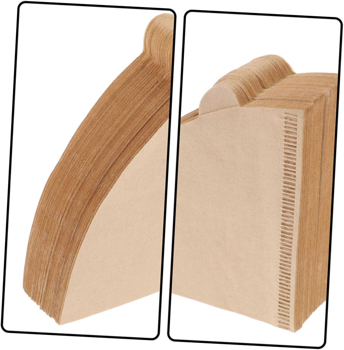 Espresso Cone Filters 100 Count Coffee Filter Cones Tea Filtering Paper for Home and Office - Khaki image number 5