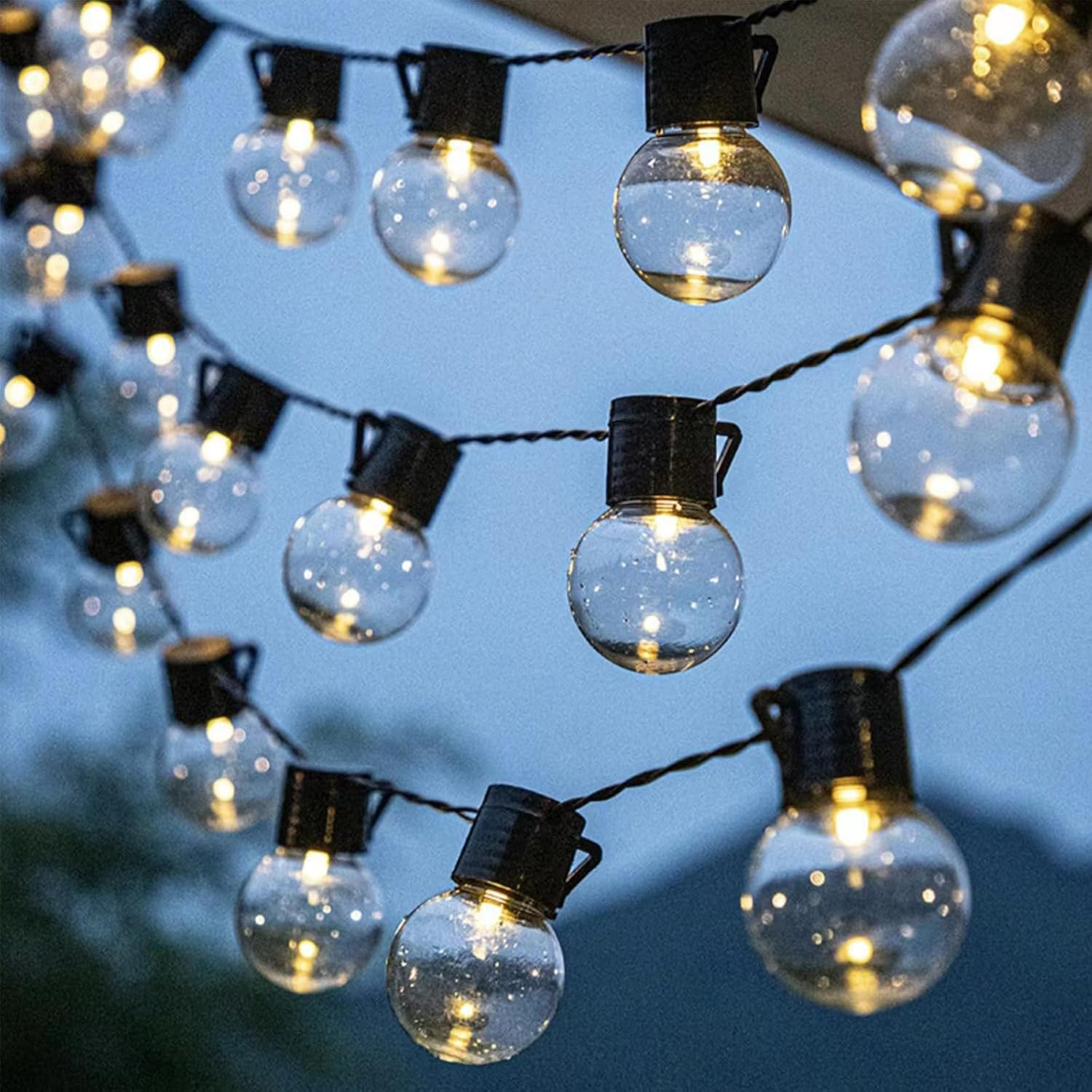 ENLACE LED Fairy Lights Bulbs, 2.5 M, 10 LED Transparent Light Bulbs, Fairy Lights, Battery Operated, Warm White Ball Fairy Lights for Bedroom, Camping, Balcony, Christmas Decoration image number 6