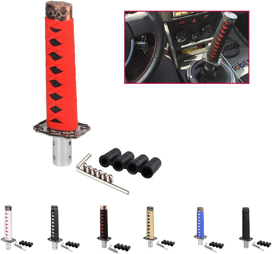 Ahumans Samurai Sword Shift Knob Automatic,Short Gear Shift Knob Catchers Gear Suitable for Manual Transmission Cars, Most Automatic Transmission Cars