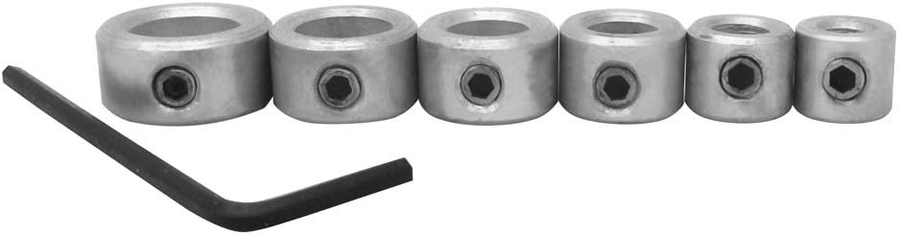 Milescraft 5342 6Pc. Drill Stop Set - Includes 3/16, 1/4, 5/16, 3/8, 7/16, and 1/2-Inch image number 2