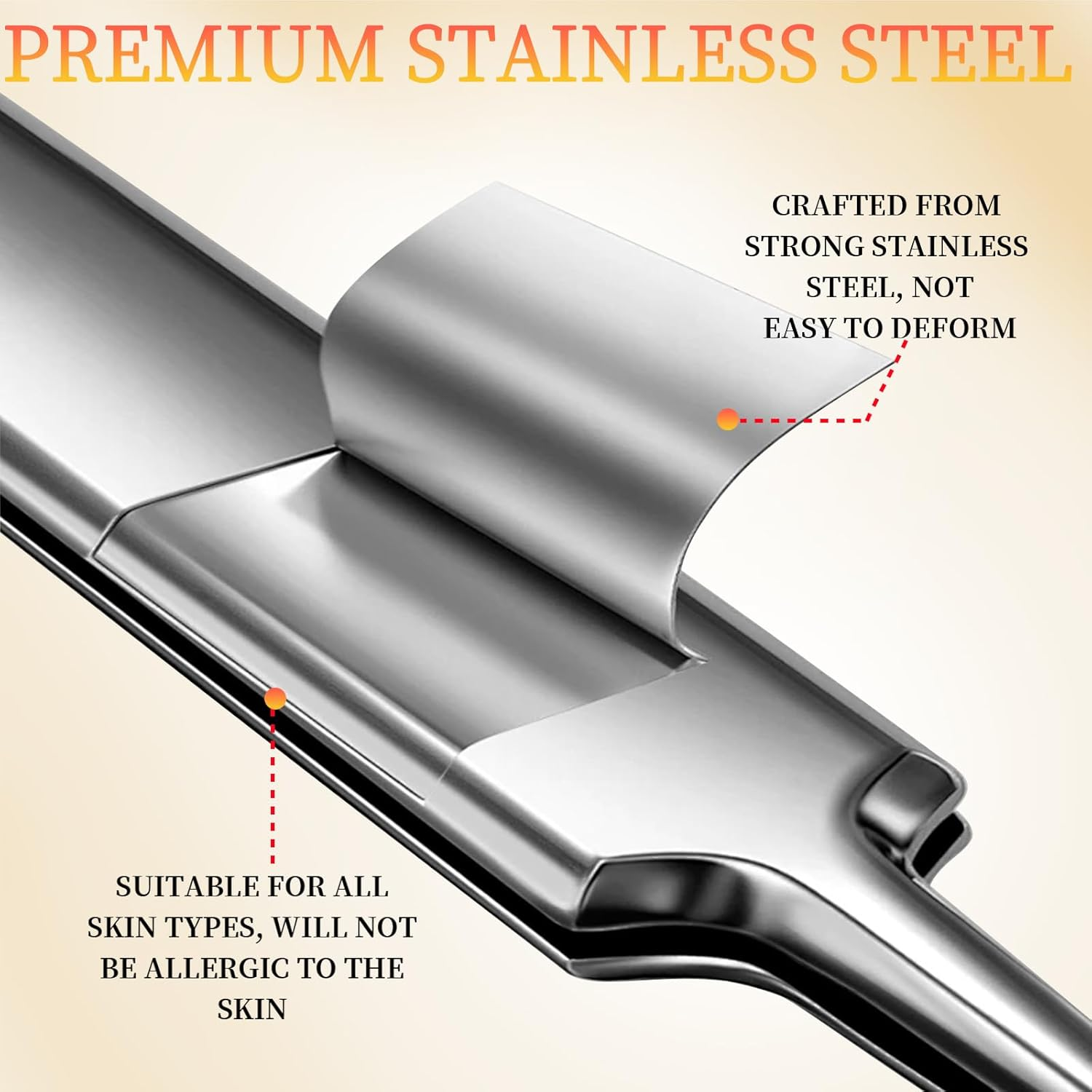 Teenitor 4 Pcs Professional Blackhead Tweezers and Pimple Popper Tool Kit, Stainless Steel Cell Tweezers for Blackhead, Pimple, Whitehead, Ance image number 4