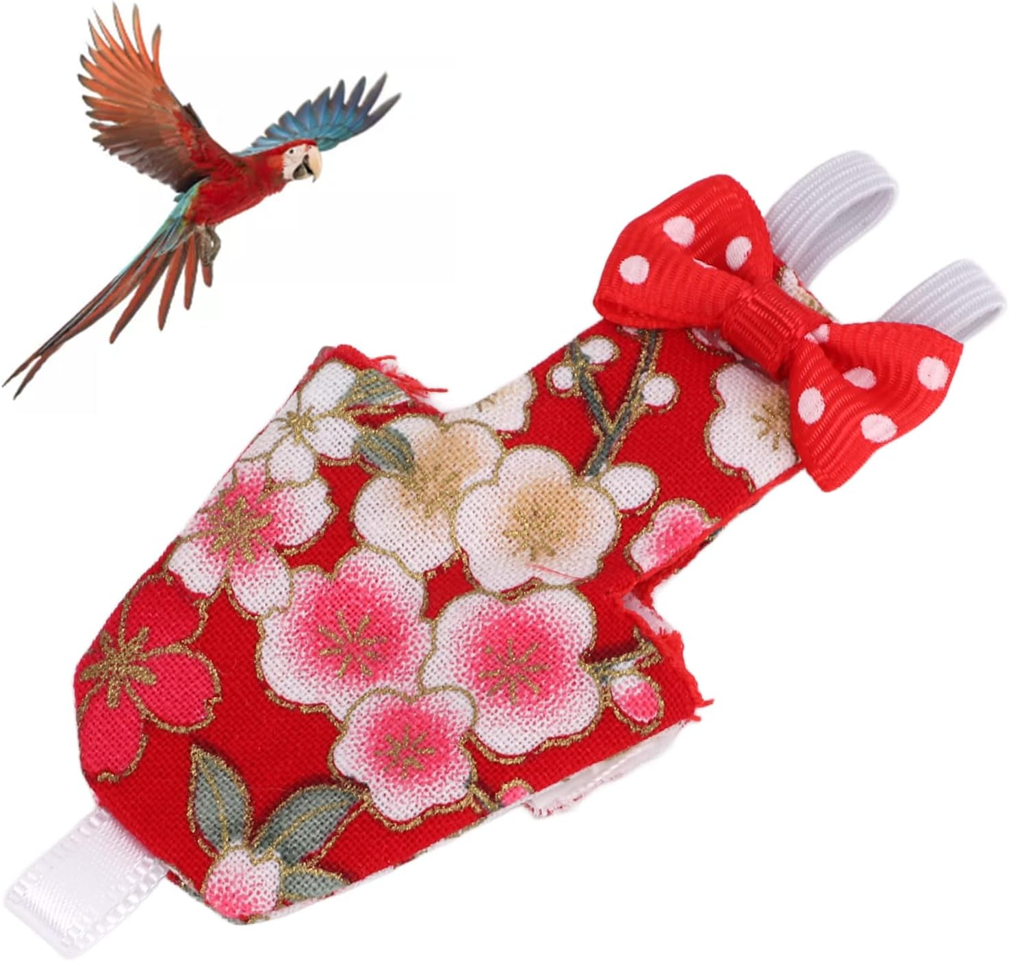 Bird Diaper, Exquisite Workmanship Professional Design Parrots Nappies Inner Pocket for Macaw for Pet Bird for Cockatiel image number 4