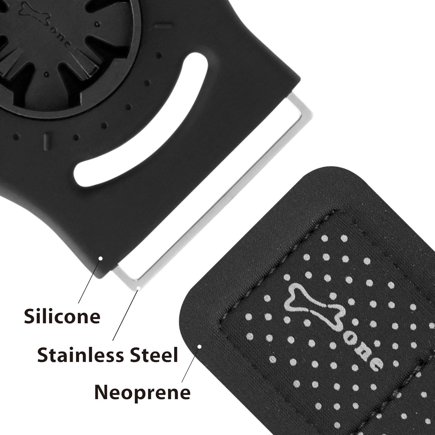 Bone Run Tie Connect Kit, Running Phone Holder Detachable 360&deg; Rotation Armband for Workout for Iphone 15 14 13 12 11 plus Pro Max Samsung, Phone Size 4.7-7.2" (Phone Holder & 3 Arm Straps Included) image number 1